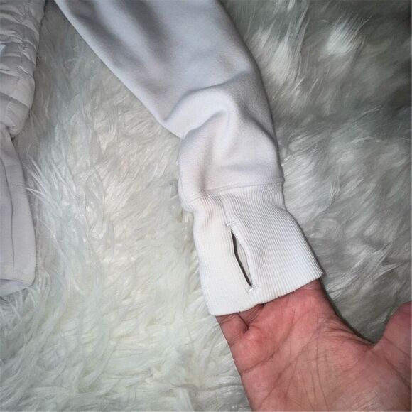 Athleta White Fjord Hybrid Lined Jacket Size S Full Zip Quilted Athletic Sporty - Picture 7 of 14